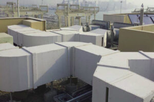 Fire Encapsulation of Ducts using PROMATECT H boards as per Certifire No. CF474 @ Jebel Ali Container Terminal T3